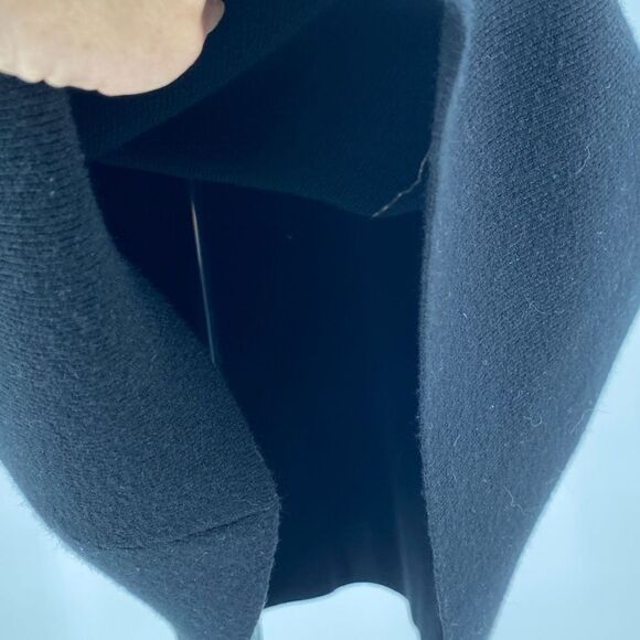 Tahari Women's Long-Sleeve Scoop Neck Swing Knit Dress Black Small - Picture 6 of 10